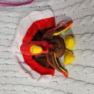 🕸🎃Vintage Ty Beanie Baby Original Gobbles The Turkey 1996